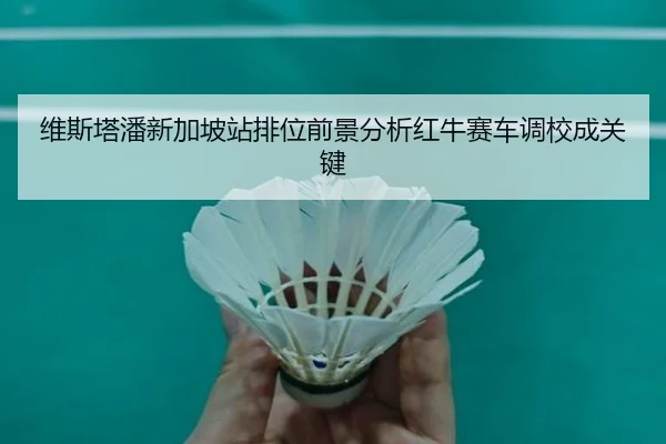 维斯塔潘新加坡站排位前景分析红牛赛车调校成关键